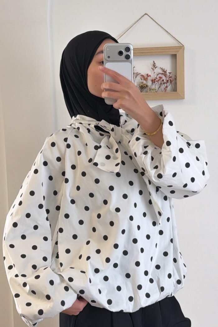 Blouse petit pois